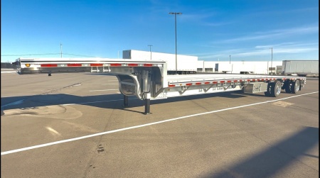 New 2025 MAC 53' Drop Deck Aluminum Flatbed Trailer- Aluminum Wheels, 2 Tool Boxes
