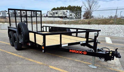 New MAXX- D U3X -83 x 14' Tandem Axle Utility Trailer 7000 GVWR w/ Spare