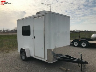 New 6x10 Office Trailer w/ AC, Desk, Cabinets