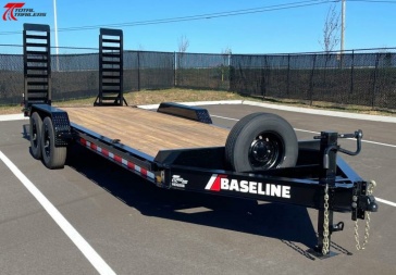 New Diamond C Baseline 22' 16,000LB Equipment Trailer, 14 Ply Tires, Spare
