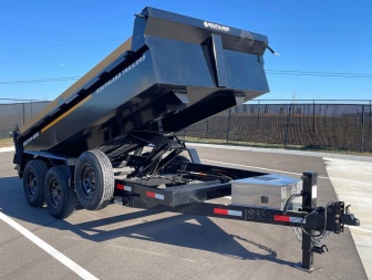 New 2025 Southland 7x14 Dump Trailer 24  Sides-Spare, Solar Charger, 17421 GVWR