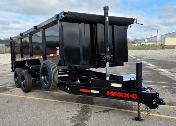 New MAXX- D DTX -83 x 16' Dump Trailer 17,500 (GVWR) 4' Sides, Spare, Wireless Remote