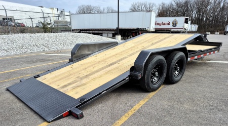 New Diamond C Baseline 22' 14,000LB Tilt Equipment Trailer, Spare Tire, 10 Ply Tires, Tool Box