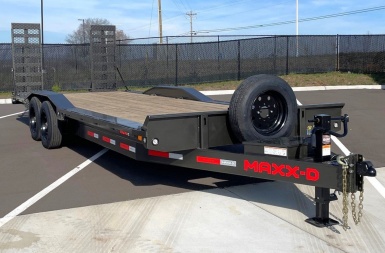 New MAXX- D H8B 102 x 24' Buggy Hauler / Equipment Trailer 17500 (GVWR)-Drive Over Fenders, Spare