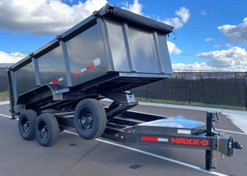 New 2025 MAXX-D DJX -83 x 14' Dump Trailer 14,000 (GVWR) 4' Sides, Spare, Wireless Remote