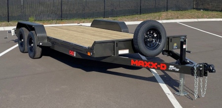 New MAXX- D C4X 83 x 18' Car Hauler 7000 GVWR --Ramps, Spare, Stabilizer Jacks