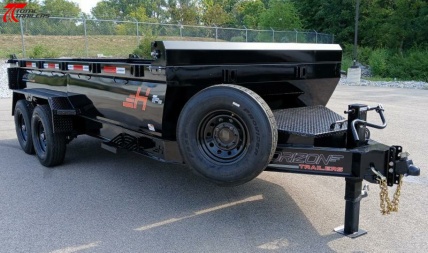 New Horizon Trailers HZ7-16' 15,260lb (GVWR) 14ply Tires, 24  Sides, Spare, Dump Trailer