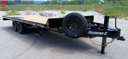New Diamond C Trailers DEC 20' Deck over Equipment Trailer 14,900LB, Spare Tire, Ramps