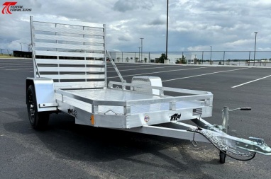 New Black Rhino 61  x 10' Aluminum Utility Trailer, Torsion Axle, Aluminum Wheels, Spare