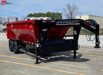 New Horizon Trailers 16' Roll Off Dump Trailer 17,920LB w/ 2Bins, Spare Tire